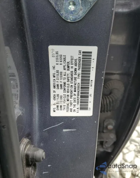 2017 Honda Accord Exl from USA, damaged, VIN 1HGCR2F86HA269624